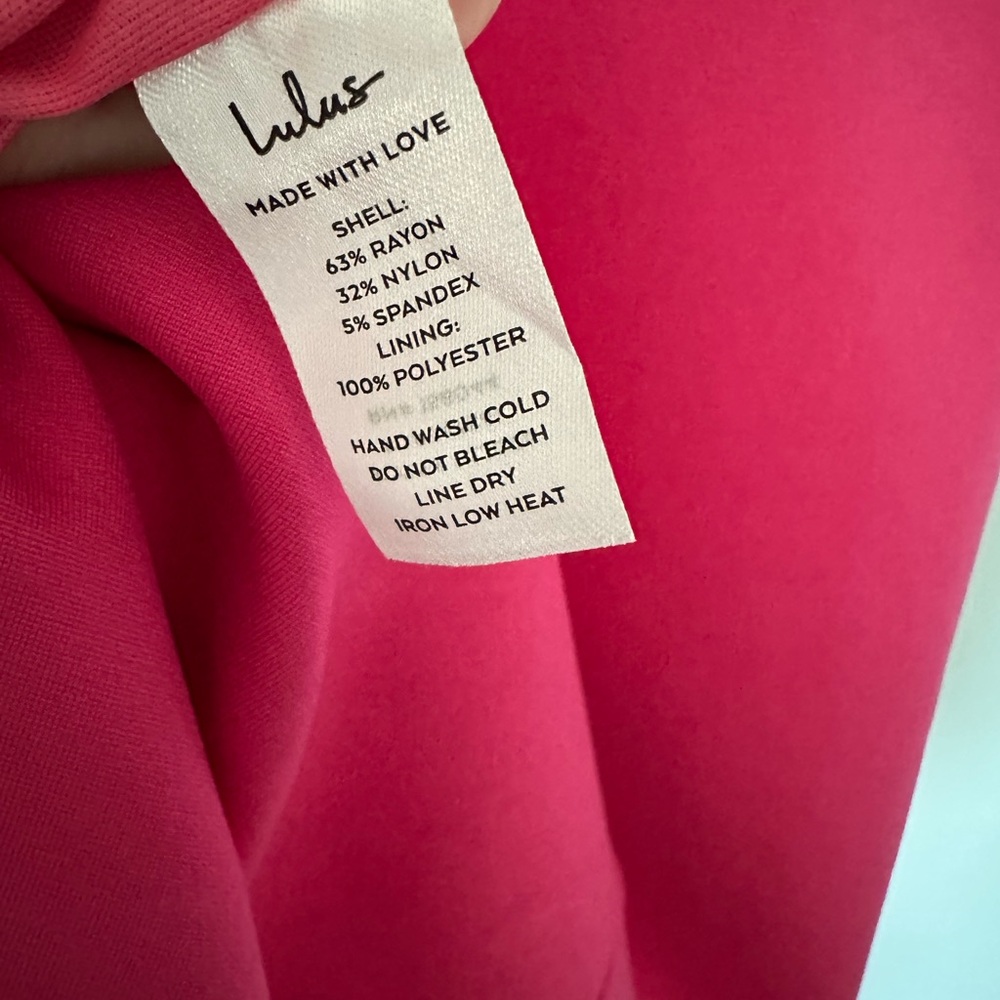 Lulu's Vibrant Pink Midi Dress - Picture 6 of 7